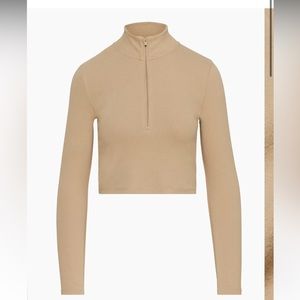 Aritzia Sunday Best BestHug Monarch 1/2 Zip Long Sleeve Size S